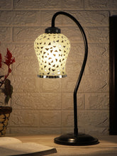 Multicolor Mosaic Glass Curvy Table lamp with Iron Base (EN18)